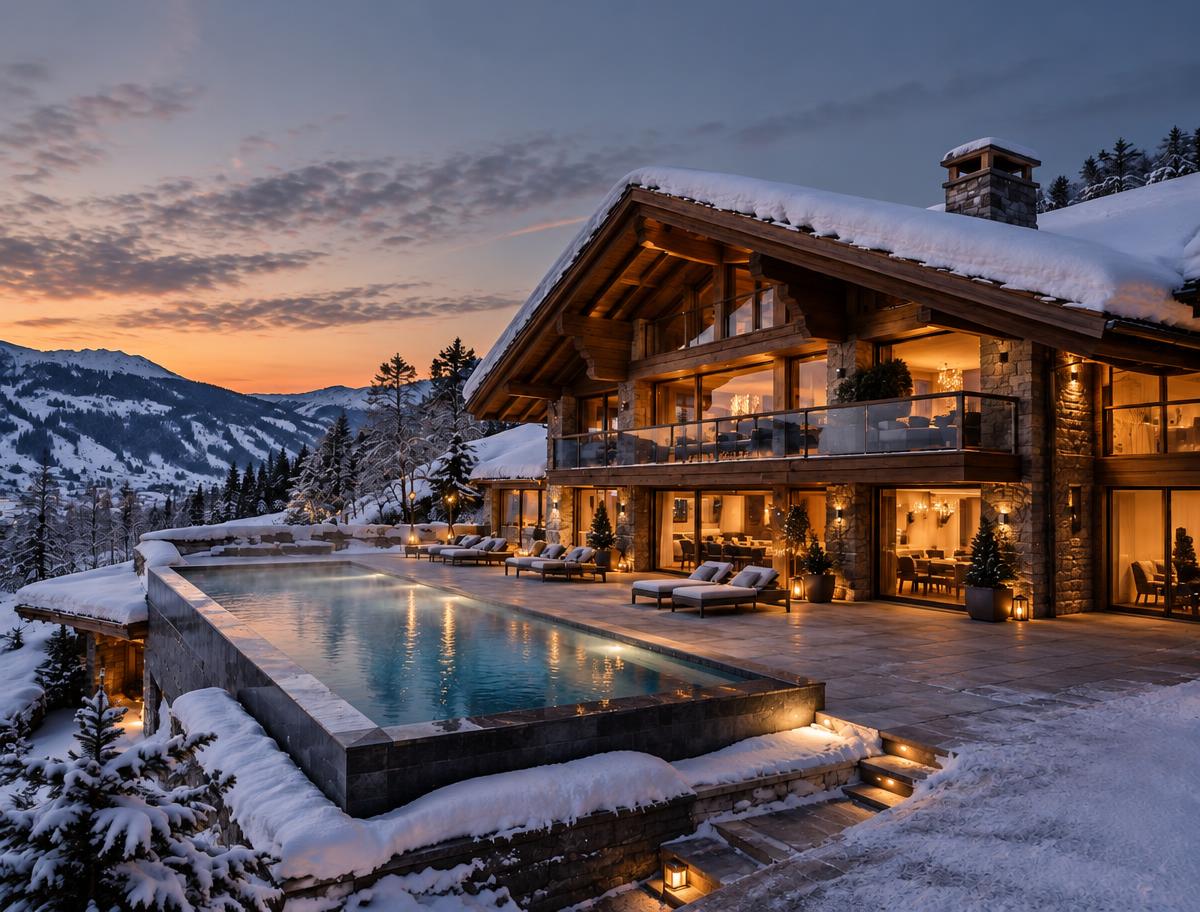 Gstaad, en hiver